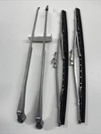 1955-57 Chevrolet Belair 2 Dr. Ht. Trico Wiper Arms With Blade Assemblies F5. Fixed Price $26.95.
