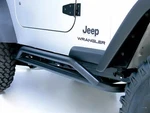 Rugged Ridge Rocker Guards Black 11504.11 Fits 1987-2006 Jeep Wrangler Yj/tj. Fixed Price $359.99.