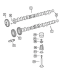 Genuine Mopar Camshaft Follower 5086157AB. Fixed Price $5.15.