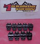 9 Black Aluminum Race 1.60 Roller Rocker Arms, 3/8" Stud Crane Crower Comp. Fixed Price $80.00.