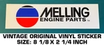 Melling Engine Parts Vintage Original Vinyl Decal Sticker - Racing Performance. Fixed Price $5.80.