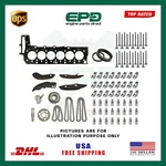 Bmw N57 3.0L Diesel Engine Head Gsaket Timing Chain Kit & Rebuild. Fixed Price $849.75.