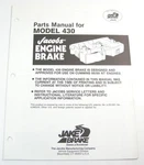 Original Jacobs Engine Jake Brake 430 Parts Foldout Manual Cummins 88/89 Nt. Fixed Price $59.88.