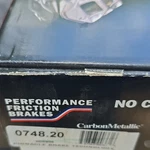 Frt Disc Brake Pads Performance Friction 0748.20. Fixed Price $20.00.