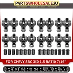 16XSTAINLESS Steel 17-4PH Roller Rocker Arms For Chevy Sbc 350 1.5 Ratio 7/16". Fixed Price $195.99.