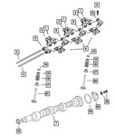 01-11 Dodge Chrysler New Genuine Rocker Arm Shaft Intake Mopar 04315823. Fixed Price $40.00.