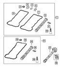 68661146AB Oem Mopar Left Intake Camshaft Kit With Rocker Arms And Gaskets. Fixed Price $375.00.