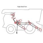 COB40-0429 New Combine Discharge Beater Belt Fits Ford Holland TR89 TR9. Fixed Price $114.74.