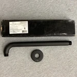 Signature Hardware 18" Wall-mount Rainfall Shower Arm Matte Black. Fixed Price $59.99.