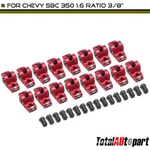 Red 2024 Aluminum Roller Rocker Arm For Chevy Small Block Sbc 350 1.6 Ratio 3/8". Fixed Price $190.99.