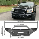 Full Width Assembly Front Bumper Bar W/ Winch Plate & Led Light For 05-15 Tacoma. Fixed Price $459.89.