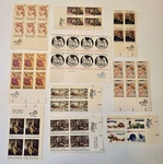 Us Stamps See Scott Numbers In Description Zip Blocks 1974-1978. Fixed Price $5.50.