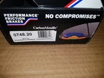 Performance Friction 0748.20 Carbon Metallic Brake Pads Fast Shipping!. Fixed Price $43.95.