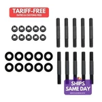 Trick Flow TFS-61400613, Set Of 10 Black Steel Rocker Arm Shaft Studs 5/16 Sbm. Fixed Price $109.59.