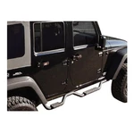 Rampage 26628 Pair Of Black 2" Drop Step Side Bars For 07-18 Wrangler Jk 4DR. Fixed Price $283.42.