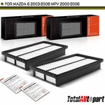 New 2PCS Engine Air Filter For Mazda 2003-2008 2000-2006 2.3L 2.5L 3.0L. Fixed Price $30.04.