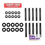 Trick Flow TFS-61400613, Set Of 10 Black Steel Rocker Arm Shaft Studs 5/16 Sbm. Fixed Price $109.59.