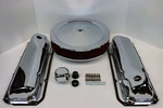 Ford 351C 351M 400M Chrome Engine Dress Up Kit Valve Covers Washable Air Cleaner. Fixed Price $189.95.