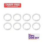 Jesel RNG-26210-8, Set Of Natural Steel Retaining Rings 8PK For 9/16 Shaft. Fixed Price $36.07.