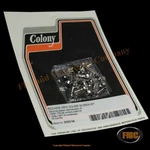 Colony 3023-34, Rocker Arm Cover Screws, Hex Head, 1939-1947 Knuckle, Chrome. Fixed Price $16.83.
