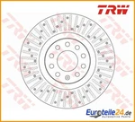 2PCS Brake Disc Trw DF6189S For Audi A4 Avant. Fixed Price $233.61.