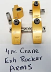 4 Crane Gold Bbc Shaft Exhaust Rocker Arm Chevy Big Chief Brodix Duke Head. Fixed Price $165.00.