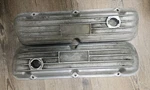 Small Block Ford Engine Custom Aluminum Finned Valve Covers 260 289 302 351W V8. Fixed Price $220.00.
